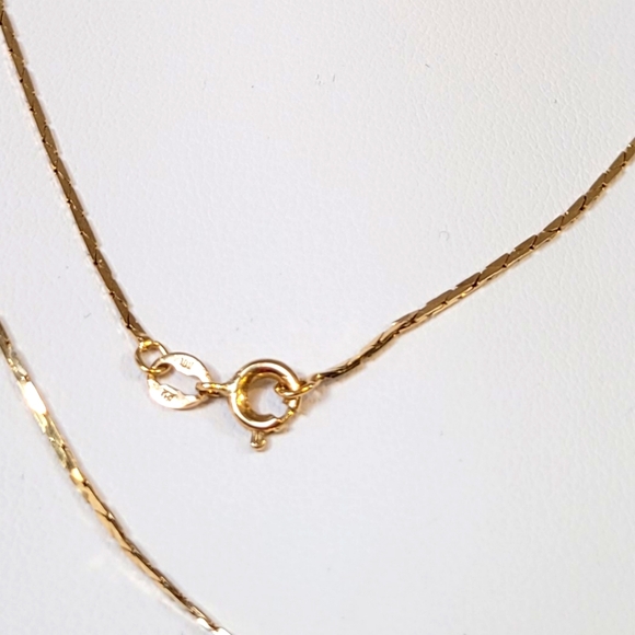 10k Solid Yellow Gold Chain, 17" Length, spring ring clasp. 💥FIRM PRICE💥 - Picture 3 of 4